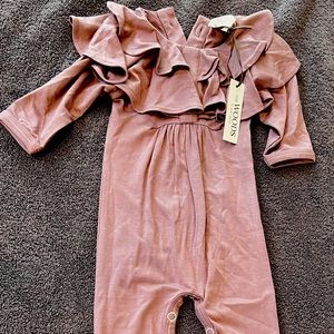 NWT Kate Quinn WOODS Purple Romper 0-3 Months